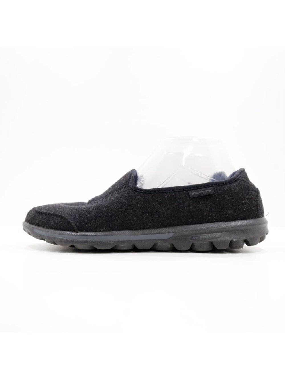 Skechers GoWalk Compose Black Wool Lightweight Comfort Slip On Flats - 9.5